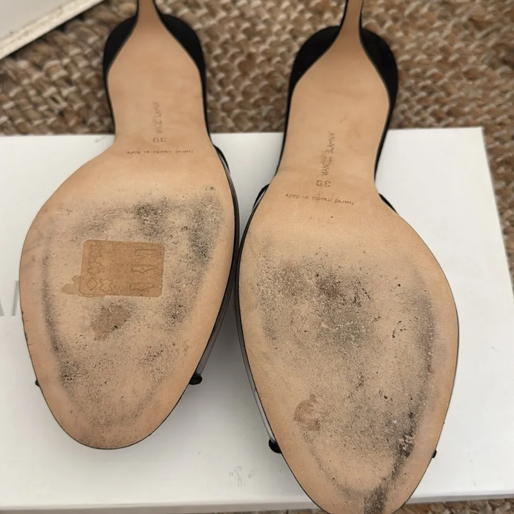 Manolo Blahnik pvc and suede mules - Picture 3 of 9